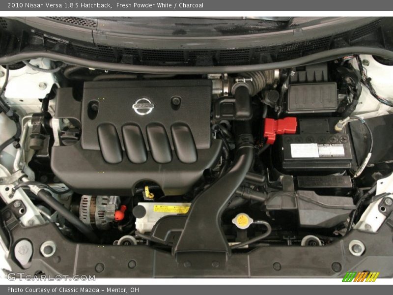 Fresh Powder White / Charcoal 2010 Nissan Versa 1.8 S Hatchback
