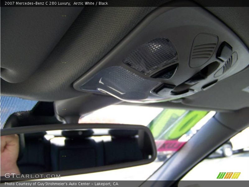 Arctic White / Black 2007 Mercedes-Benz C 280 Luxury
