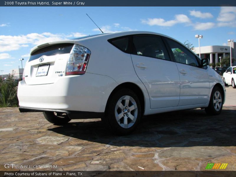 Super White / Gray 2008 Toyota Prius Hybrid