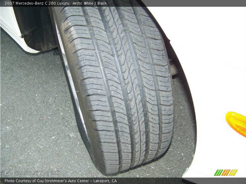 Arctic White / Black 2007 Mercedes-Benz C 280 Luxury