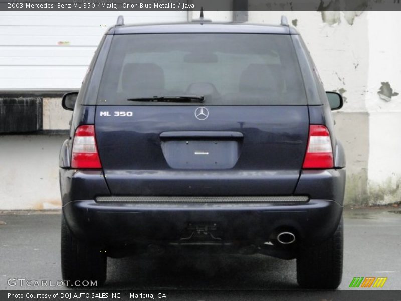 Orion Blue Metallic / Java 2003 Mercedes-Benz ML 350 4Matic