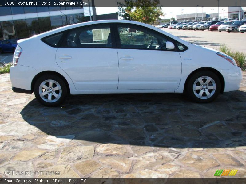 Super White / Gray 2008 Toyota Prius Hybrid