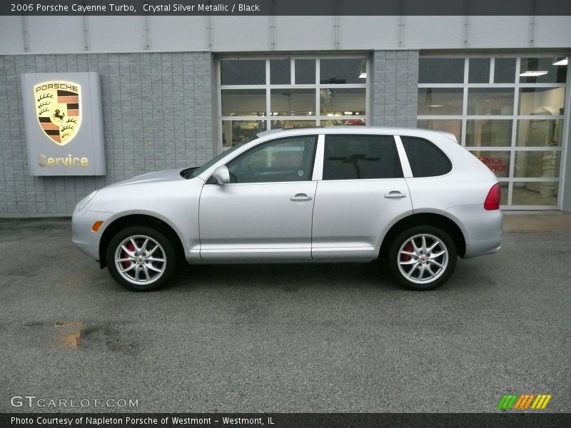 Crystal Silver Metallic / Black 2006 Porsche Cayenne Turbo