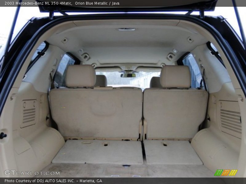 Orion Blue Metallic / Java 2003 Mercedes-Benz ML 350 4Matic