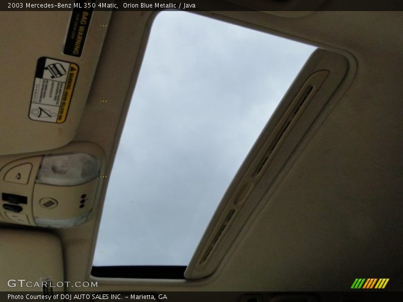 Orion Blue Metallic / Java 2003 Mercedes-Benz ML 350 4Matic