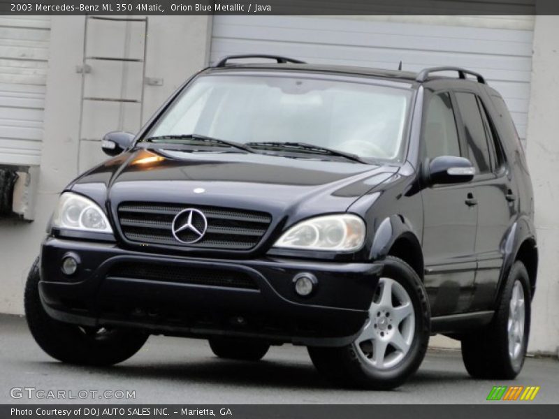 Orion Blue Metallic / Java 2003 Mercedes-Benz ML 350 4Matic