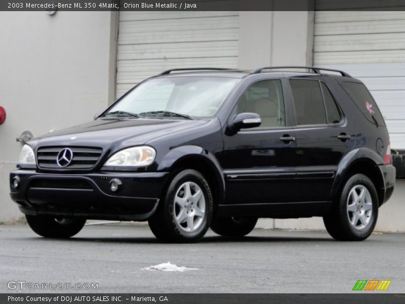 Orion Blue Metallic / Java 2003 Mercedes-Benz ML 350 4Matic