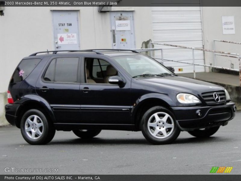 Orion Blue Metallic / Java 2003 Mercedes-Benz ML 350 4Matic