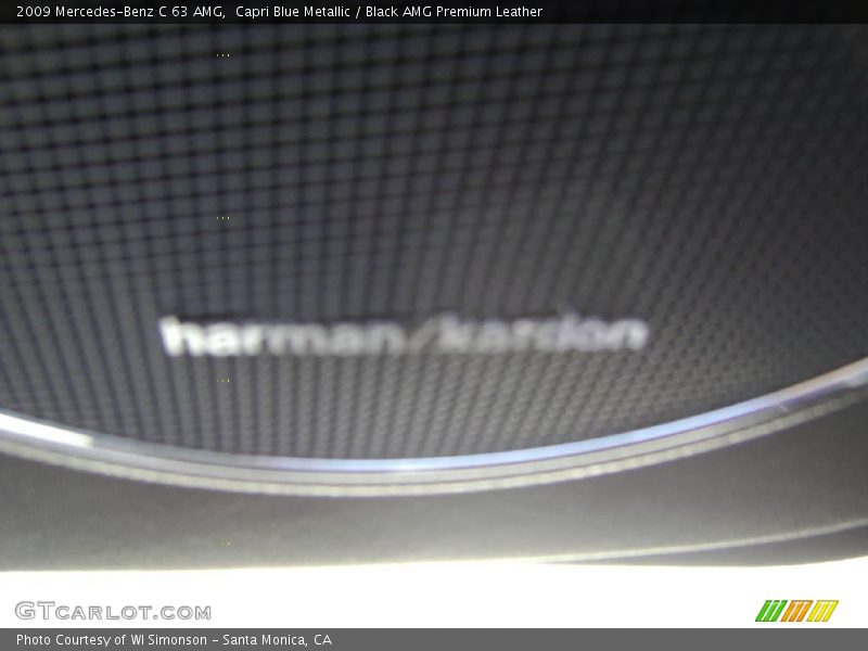 Capri Blue Metallic / Black AMG Premium Leather 2009 Mercedes-Benz C 63 AMG