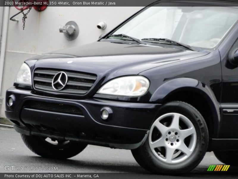 Orion Blue Metallic / Java 2003 Mercedes-Benz ML 350 4Matic