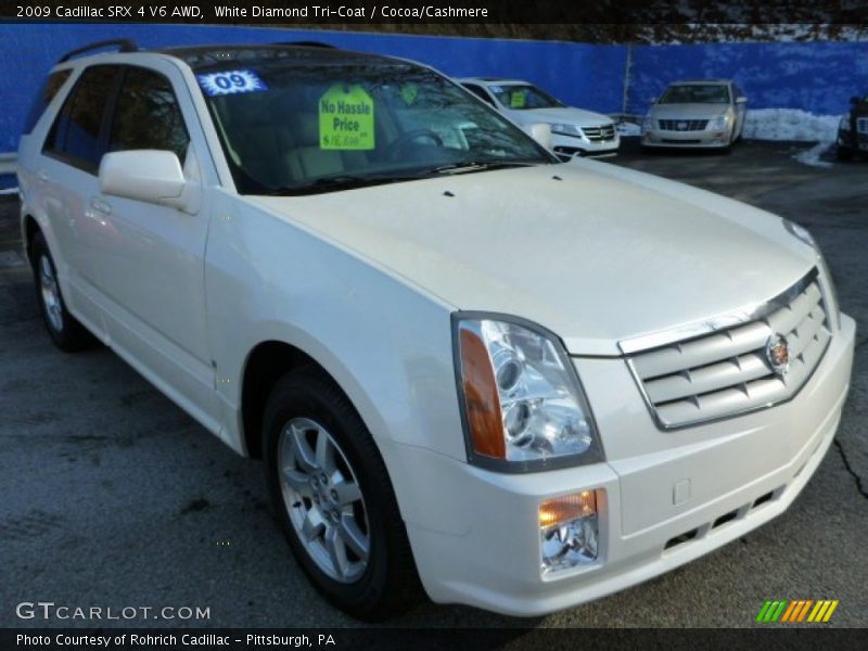 White Diamond Tri-Coat / Cocoa/Cashmere 2009 Cadillac SRX 4 V6 AWD