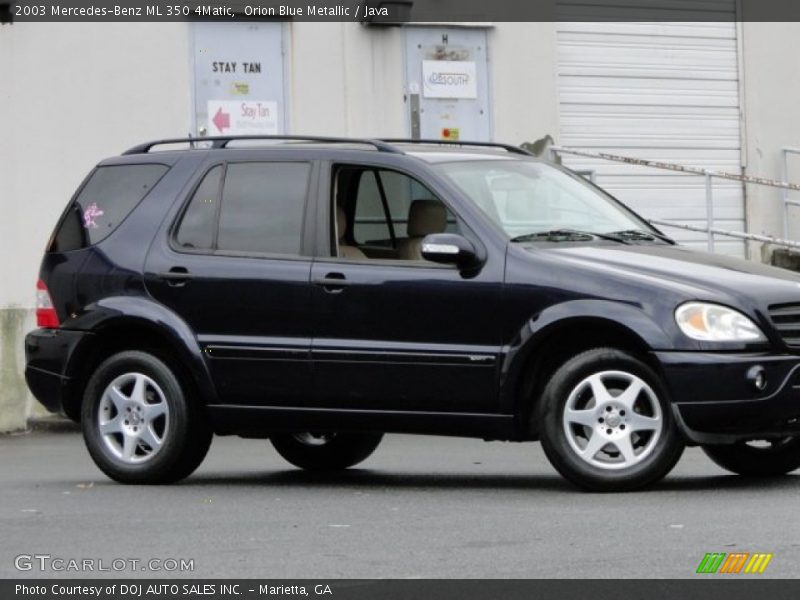 Orion Blue Metallic / Java 2003 Mercedes-Benz ML 350 4Matic