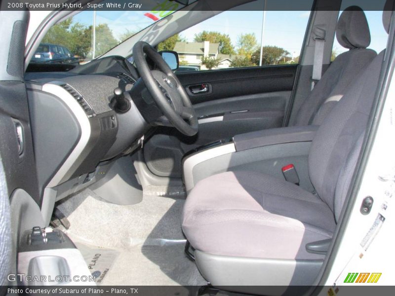 Super White / Gray 2008 Toyota Prius Hybrid