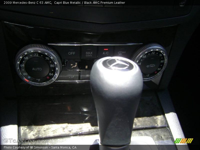 Capri Blue Metallic / Black AMG Premium Leather 2009 Mercedes-Benz C 63 AMG