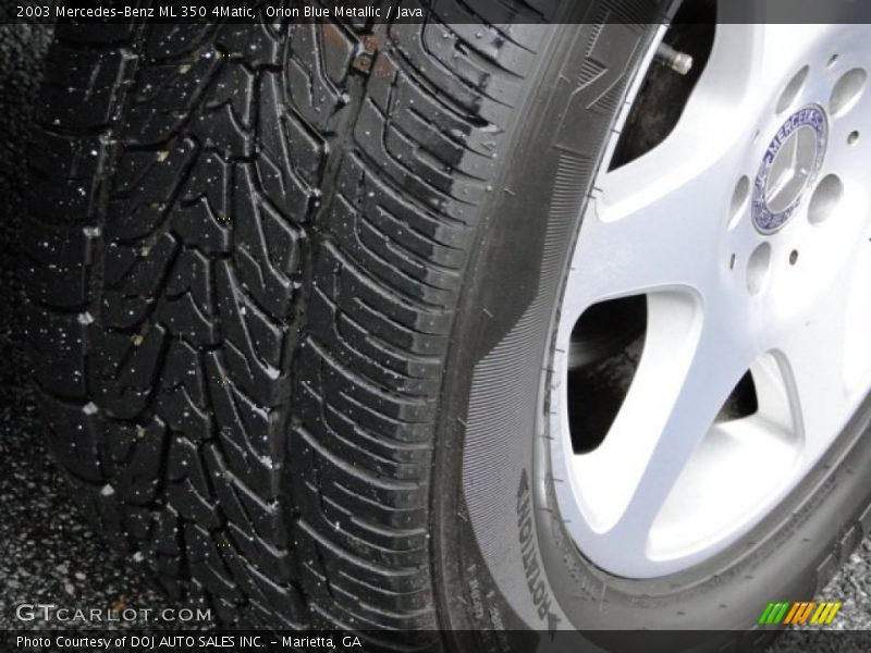 Orion Blue Metallic / Java 2003 Mercedes-Benz ML 350 4Matic