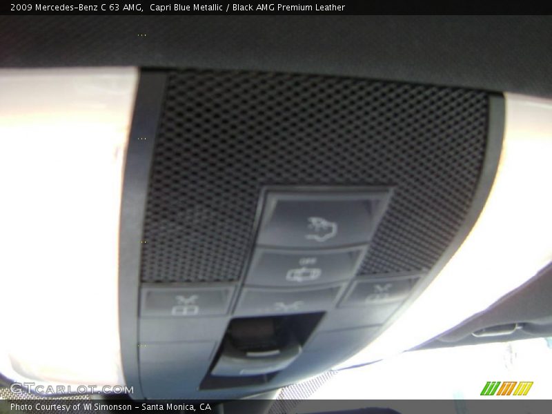 Capri Blue Metallic / Black AMG Premium Leather 2009 Mercedes-Benz C 63 AMG