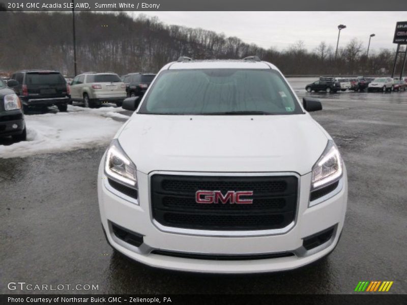 Summit White / Ebony 2014 GMC Acadia SLE AWD