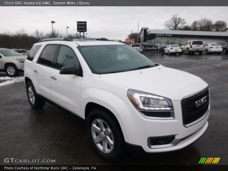 Summit White / Ebony 2014 GMC Acadia SLE AWD