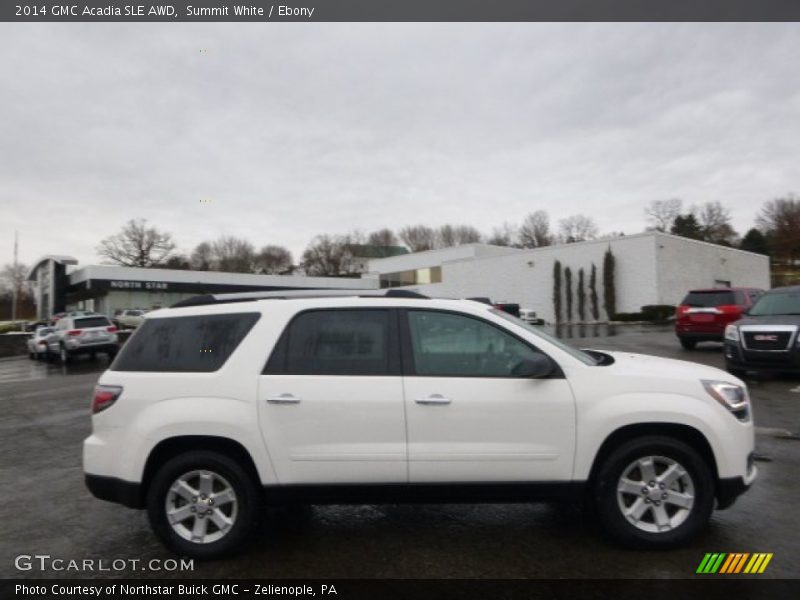 Summit White / Ebony 2014 GMC Acadia SLE AWD