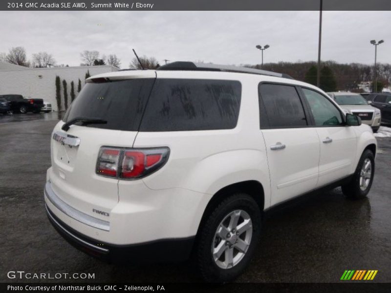 Summit White / Ebony 2014 GMC Acadia SLE AWD