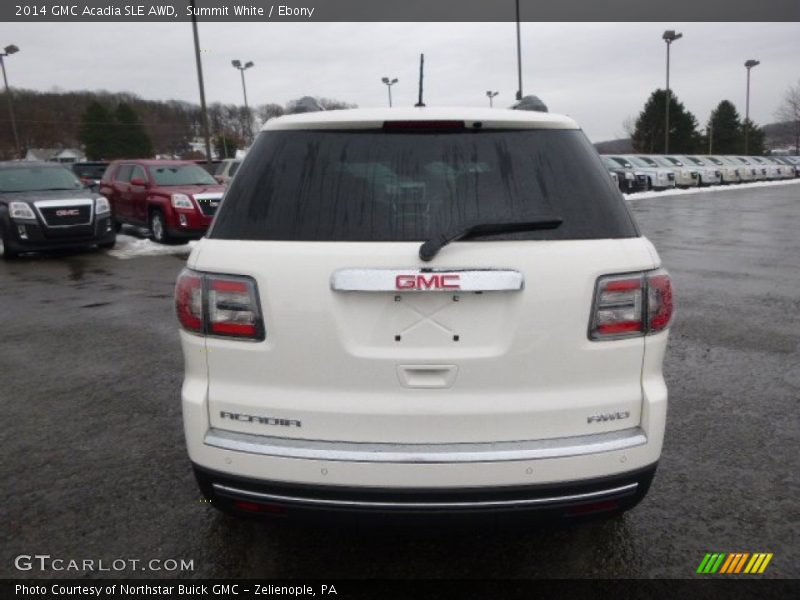 Summit White / Ebony 2014 GMC Acadia SLE AWD