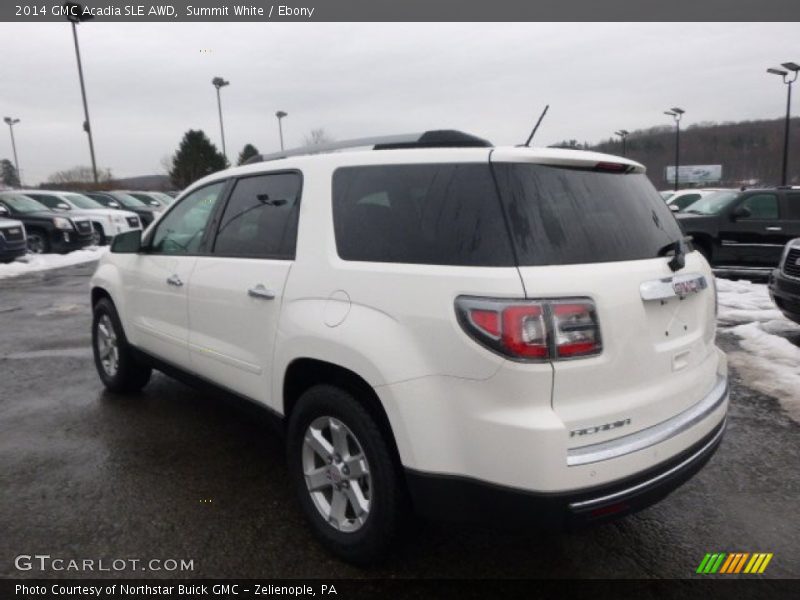 Summit White / Ebony 2014 GMC Acadia SLE AWD