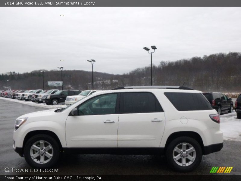 Summit White / Ebony 2014 GMC Acadia SLE AWD