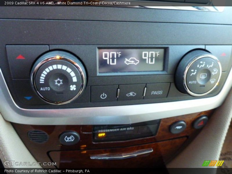 White Diamond Tri-Coat / Cocoa/Cashmere 2009 Cadillac SRX 4 V6 AWD