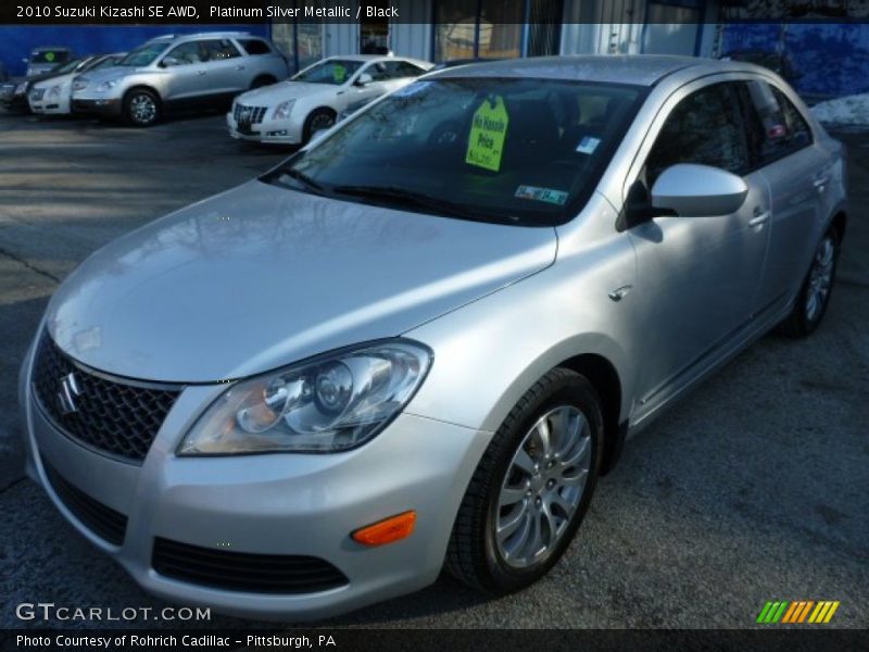 Platinum Silver Metallic / Black 2010 Suzuki Kizashi SE AWD