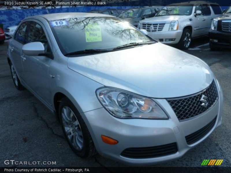 Platinum Silver Metallic / Black 2010 Suzuki Kizashi SE AWD