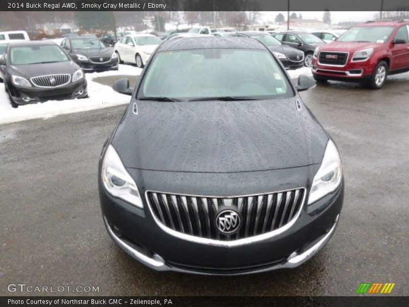 Smoky Gray Metallic / Ebony 2014 Buick Regal AWD