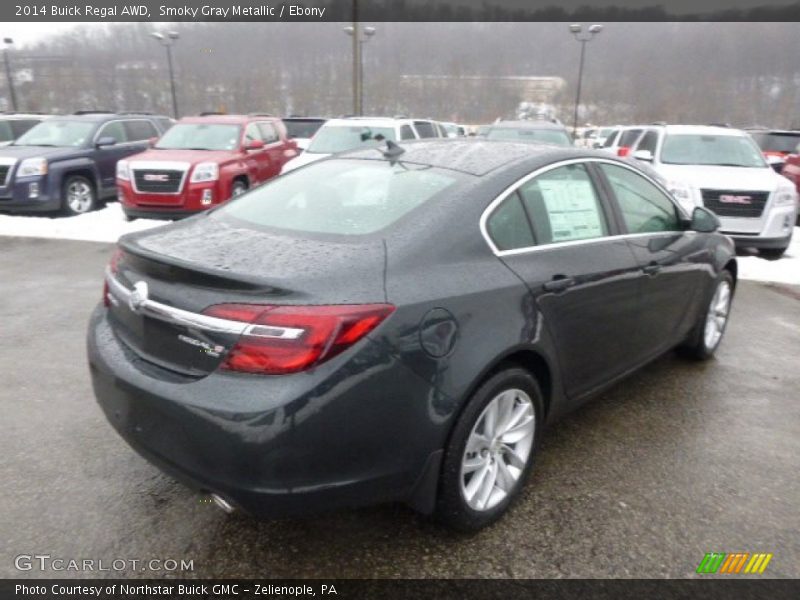 Smoky Gray Metallic / Ebony 2014 Buick Regal AWD