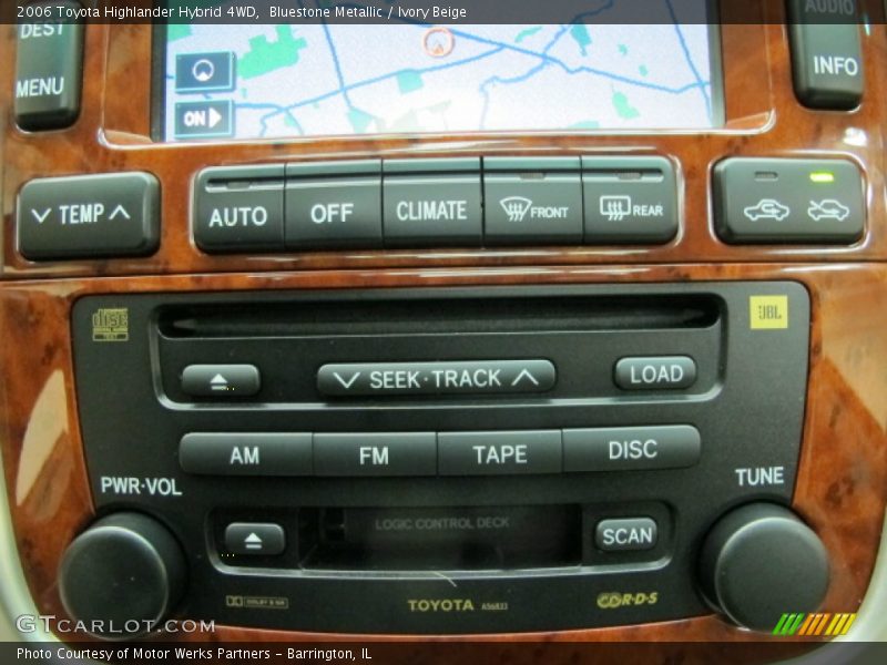 Bluestone Metallic / Ivory Beige 2006 Toyota Highlander Hybrid 4WD