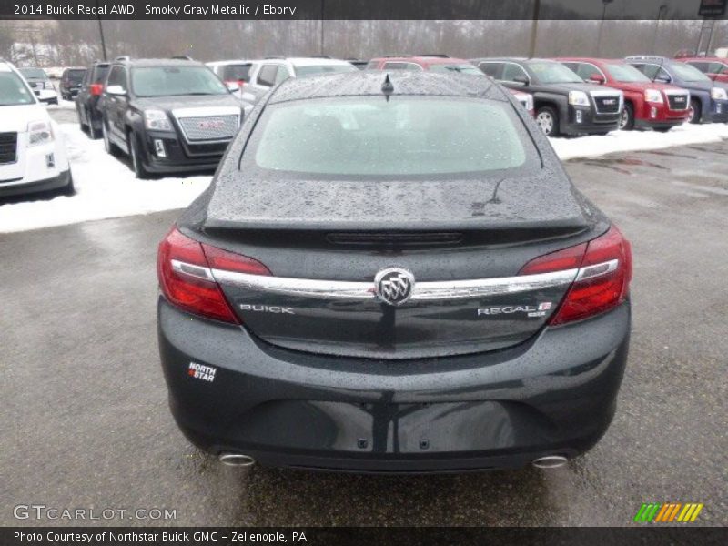 Smoky Gray Metallic / Ebony 2014 Buick Regal AWD