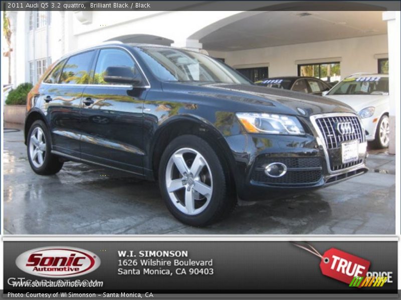 Brilliant Black / Black 2011 Audi Q5 3.2 quattro