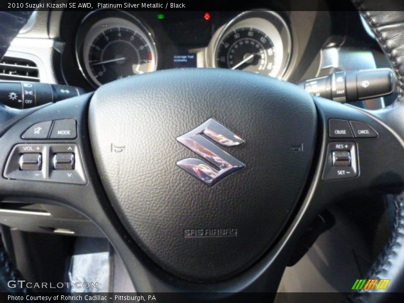 Platinum Silver Metallic / Black 2010 Suzuki Kizashi SE AWD