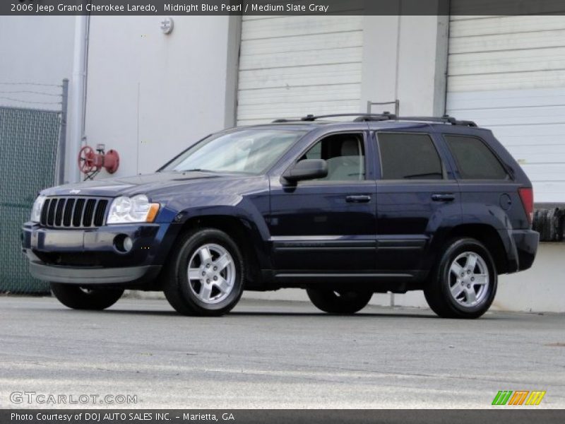 Midnight Blue Pearl / Medium Slate Gray 2006 Jeep Grand Cherokee Laredo