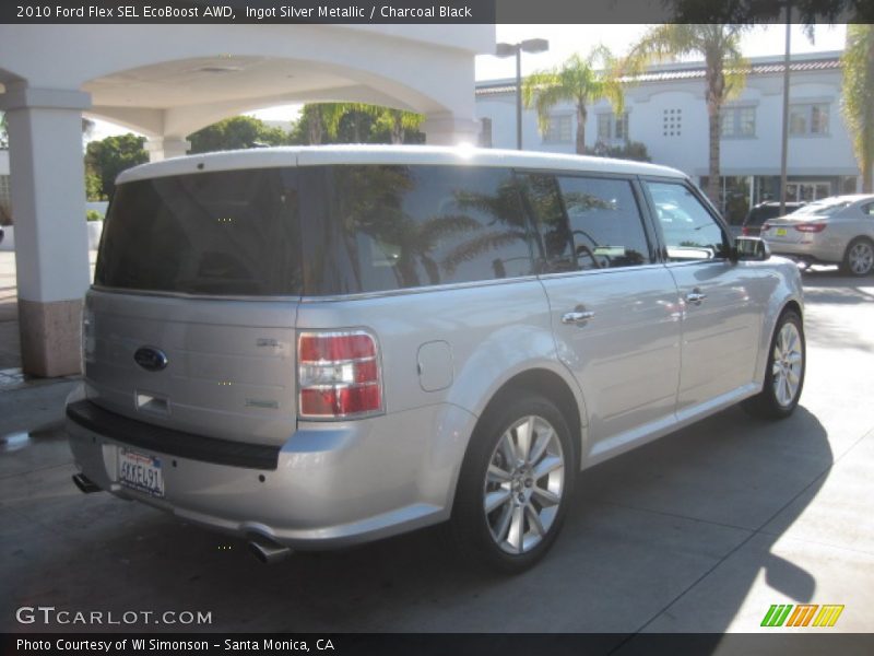 Ingot Silver Metallic / Charcoal Black 2010 Ford Flex SEL EcoBoost AWD