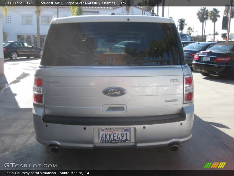 Ingot Silver Metallic / Charcoal Black 2010 Ford Flex SEL EcoBoost AWD