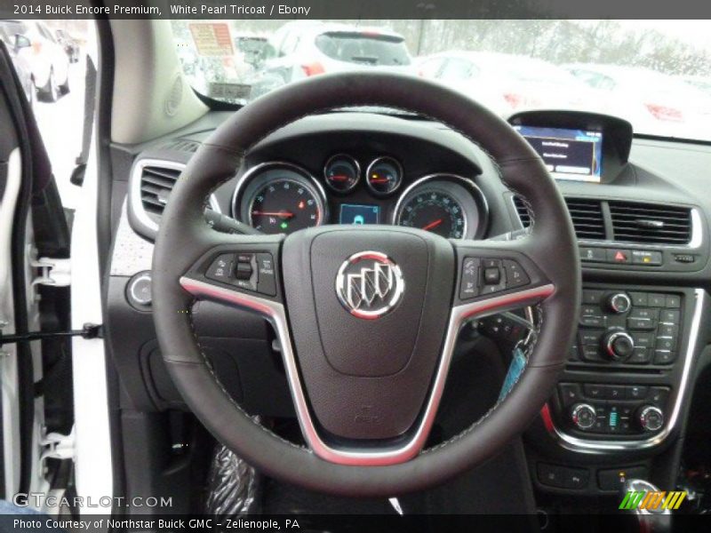 White Pearl Tricoat / Ebony 2014 Buick Encore Premium