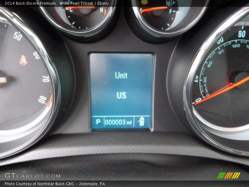 White Pearl Tricoat / Ebony 2014 Buick Encore Premium