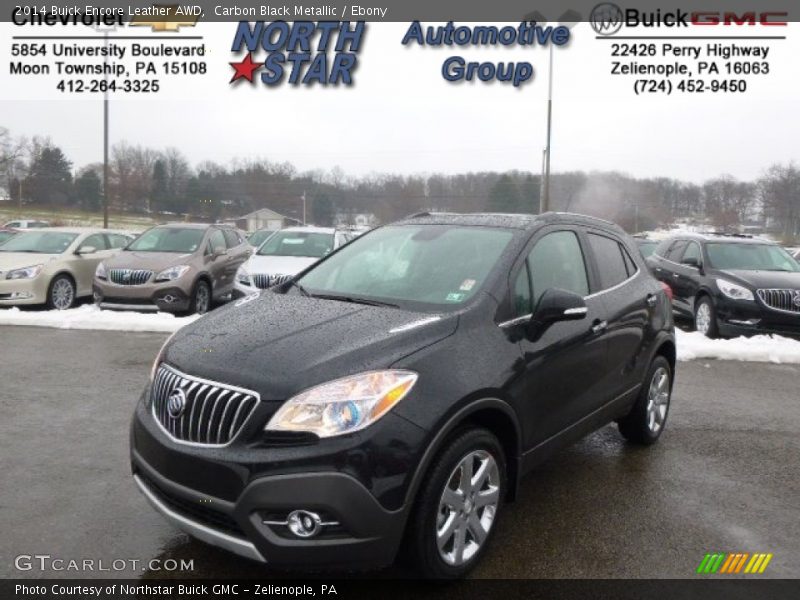 Carbon Black Metallic / Ebony 2014 Buick Encore Leather AWD