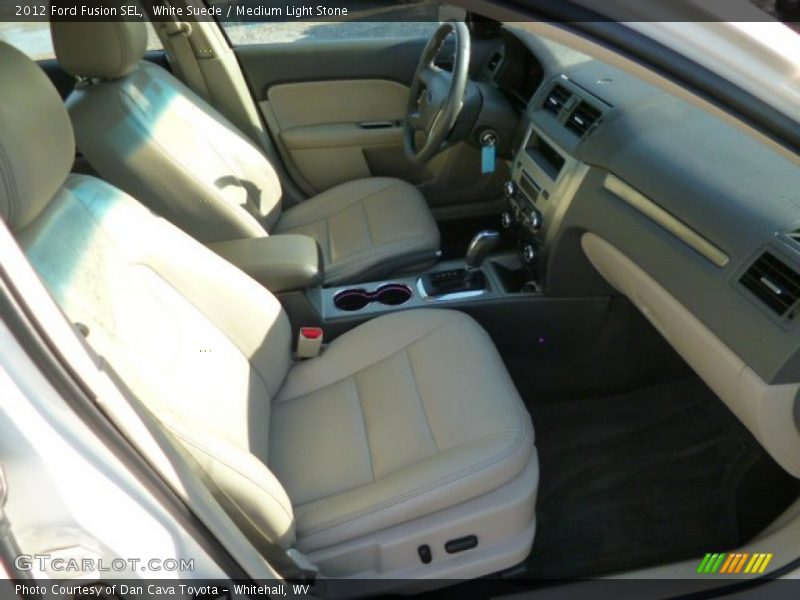 White Suede / Medium Light Stone 2012 Ford Fusion SEL