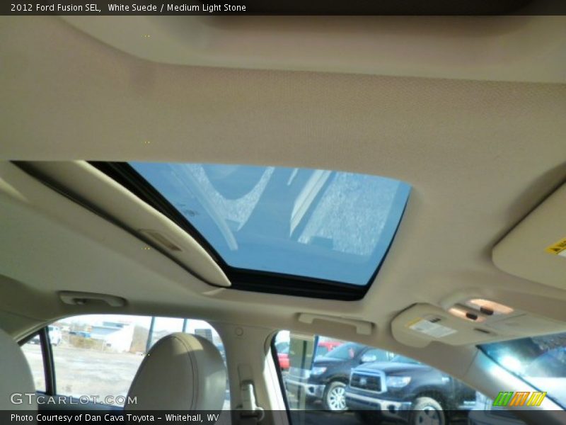 White Suede / Medium Light Stone 2012 Ford Fusion SEL