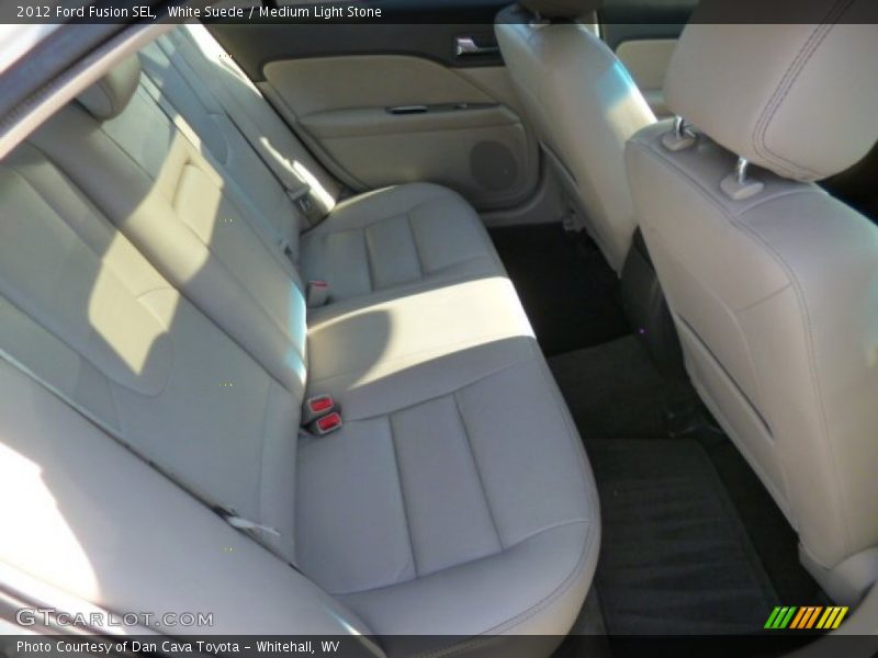 White Suede / Medium Light Stone 2012 Ford Fusion SEL