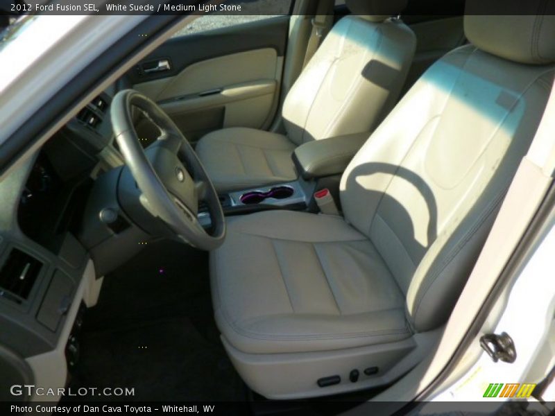 White Suede / Medium Light Stone 2012 Ford Fusion SEL