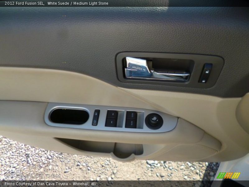 White Suede / Medium Light Stone 2012 Ford Fusion SEL