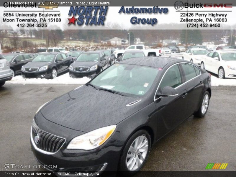 Black Diamond Tricoat / Light Neutral 2014 Buick Regal FWD