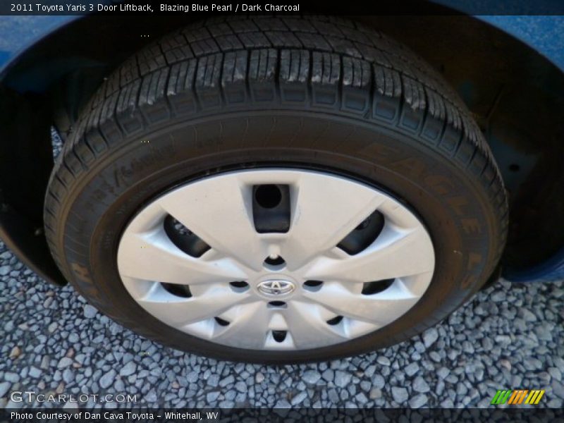 Blazing Blue Pearl / Dark Charcoal 2011 Toyota Yaris 3 Door Liftback