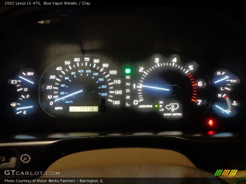 Blue Vapor Metallic / Gray 2002 Lexus LX 470